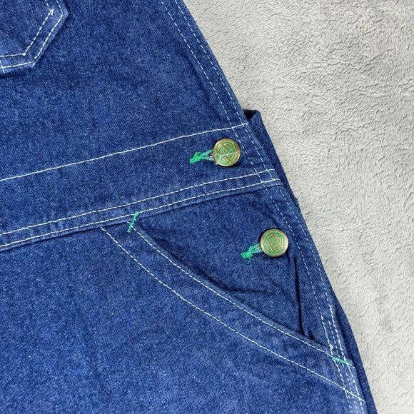 Vintage 90s Liberty Bib Denim Carpenter Overalls Mens Painter Workwear Utility - Picture 4 of 10